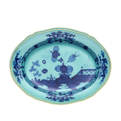 Ginori Oriente Italiano Iris Oval Platter - 13.5"